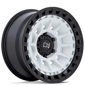 18" Black Rhino Wheels Barrage BR009 Gloss White on Matte Black Off-Road Rims