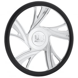 U.S. Mags Custom Steering Wheel Sniper Chrome