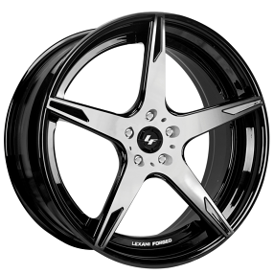 21" Lexani Forged Wheels LZ-103 Gloss Black Machined Rims