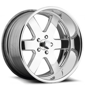 19" U.S. Mags Forged Wheels Hustler 6 US446 Polished Tuckin Series Rims