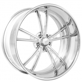24" Snyper Forged Wheels Corvair Polished Monoblock Forged Rims
