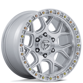 17" Fuel Wheels FC908 Puma Gloss Silver with Machined Face Off-Road Rims