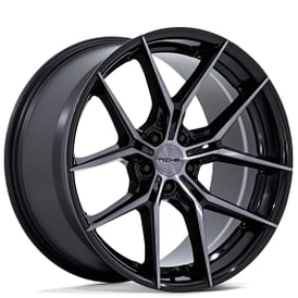 24" Niche Wheels NC279 Prodigy 5 Gloss Black with Dark Tinted Clear Rims