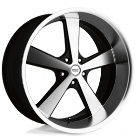 22" American Racing Wheels Vintage VN701 Nova Gloss Black Machined Rims
