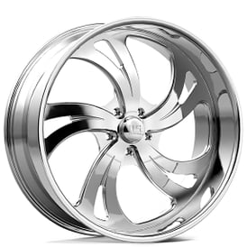 24x9/10" U.S. Mags Forged Kompressor 5 US451 Polished with Clear Coat Tuckin Series Wheels (5x127/120, +1/5mm | READY TO SHIP)