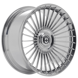 22" HRE Wheels L109M Polished Clear Floating Cap Monoblock Forged Rims