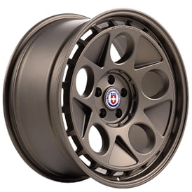21" Staggered HRE Wheels 454 GTM Satin Bronze Floating Cap Monoblock Forged Rims