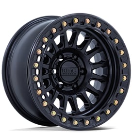 17" KMC Wheels KM239 Impact Beadlock Matte Black Off-Road Rims