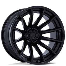 22" Fuel Wheels FC403 Burn Matte Black with Gloss Black Lip Off-Road Fusion Forged Rims