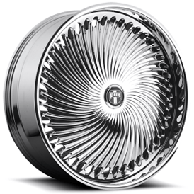 24" Dub Forged Wheels S713 Diragio Chrome Spinner Rims
