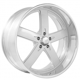 24" Snyper Forged Wheels Booya Polished Monoblock Forged Rims 