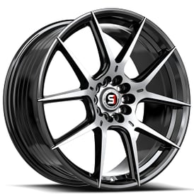 18" SPEC-1 Wheels SP-71 Gloss Black with Machined Rims 