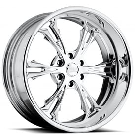 26" U.S. Mags Forged Wheels Cartel 6 US411 Polished Tuckin Series Rims