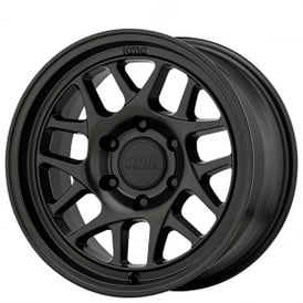 17" KMC Wheels KM717 Bully Ol Satin Black Off-Road Rims 