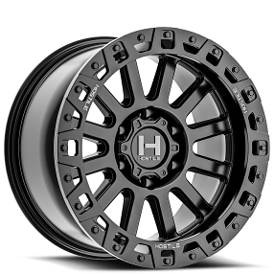 20" Hostile Wheels H139 Dominator Satin Black Off-Road Rims