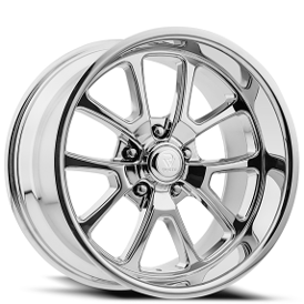 20" Resto Wheel Co R101 Laguna Milled Window and Chrome Plated Rims 