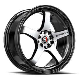 19" SPEC-1 Wheels SPT-31 Gloss Black with Machined Rims 