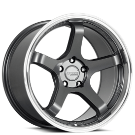 18" Katana Racing Wheels HR05 Gloss Gunmetal with Machined Lip Flow Formed Rims