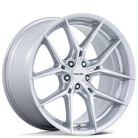 22" Niche Wheels NC279 Prodigy 5 Silver with Machined Face Rims