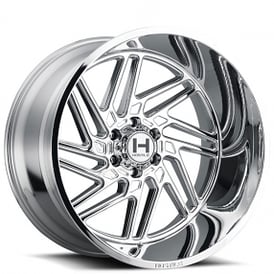 22" Hostile Wheels H116 Jigsaw Chrome Off-Road Rims