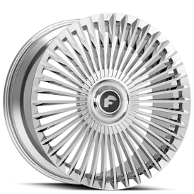 20" Forgiato Wheels Trimestre-M High Polished XL Floating Caps Forged Rims 