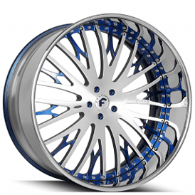20" Forgiato Wheels Cravatta Custom 2 Tone with Chrome Lip Forged Rims