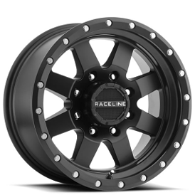 16" Raceline Wheels 935B Defender Satin Black Rims