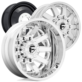 20" Fuel Wheels D536 Maverick Dually 10-LUG Chrome Plated Off-Road Rims