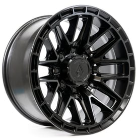 22" Arena Wheel Co A114 Battle Gloss Black with Machined DDT Face and Lip 8-Lug Off-Road Rims 