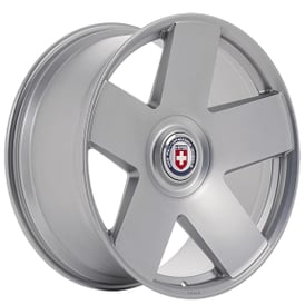 21" Staggered HRE Wheels L105M Frozen Polished Clear Floating Cap Monoblock Forged Rims