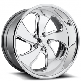 28" U.S. Mags Forged Wheels Gambler 5 US434 Polished Tuckin Series Rims