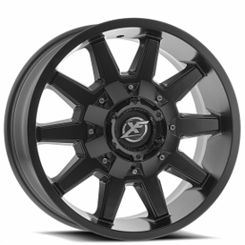 17" XF Off-Road Wheels XF-219 Matte Black Rims