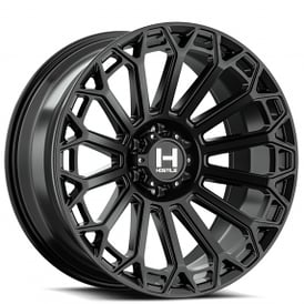 20" Hostile Wheels H142 Warrior Satin Black Off-Road Rims