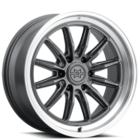 22" Method Wheels 803 Raised Gloss Titanium with Machined Lip Off-Road Rims