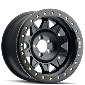 17" Dirty Life Wheels Roadkill 9302 Satin black with Black Beadlock Off-Road Rims