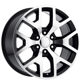 20" Performance Replicas Wheels PR169 Gloss Black with Machined Spokes Rims