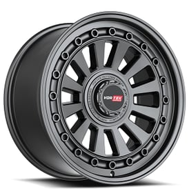 17" Vortek Off-Road VRD-702 Radar Matte Black Rims  