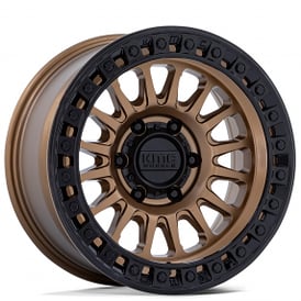 18" KMC Wheels KM552 IMS Matte Bronze with Gloss Black Lip Off-Road Rims