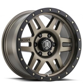 17" ICON Alloys Wheels Six Speed Bronze Off-Road Rims
