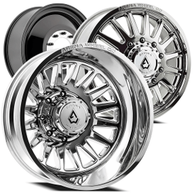 24" Arena Wheel Co A110 Rival Dually Milled and Polished Off-Road Rims