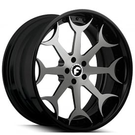 19" Forgiato Wheels Capolavaro Graphite with Gloss Black Lip Forged Rims