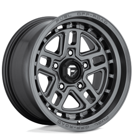 17" Fuel Wheels D668 Nitro Matte Anthracite 5-Lug Off-Road Rims