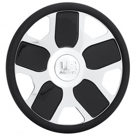 U.S. Mags Custom Steering Wheel Saber Polished with Black Accents