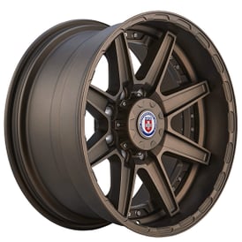 22" HRE Wheels HD188 Satin Bronze Center with Satin Bronze Barrel in Machined Lip Forged Rims