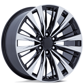 24" Performance Replicas Wheels PR226 Gloss Black Polished Rims