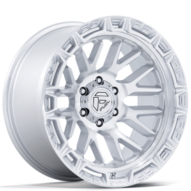 20" Fuel Wheels FC890 Rail Gloss Silver with Machined Face Off-Road Rims