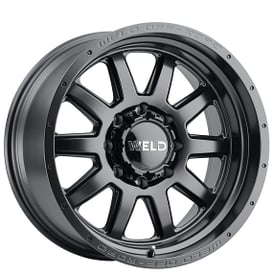 20" Weld Off-Road Wheels Stealth W101 Satin Black Rotary Forged Crossover Rims