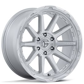 22" Fuel Wheels FC887 Circuit Gloss Silver with Machined Face Off-Road Rims 