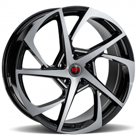 17" Revolution Racing Wheels RR29 Black Machined Rims