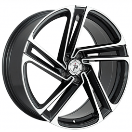 20" Impact Racing Wheels 610 Gloss Black with Machined Face Rims